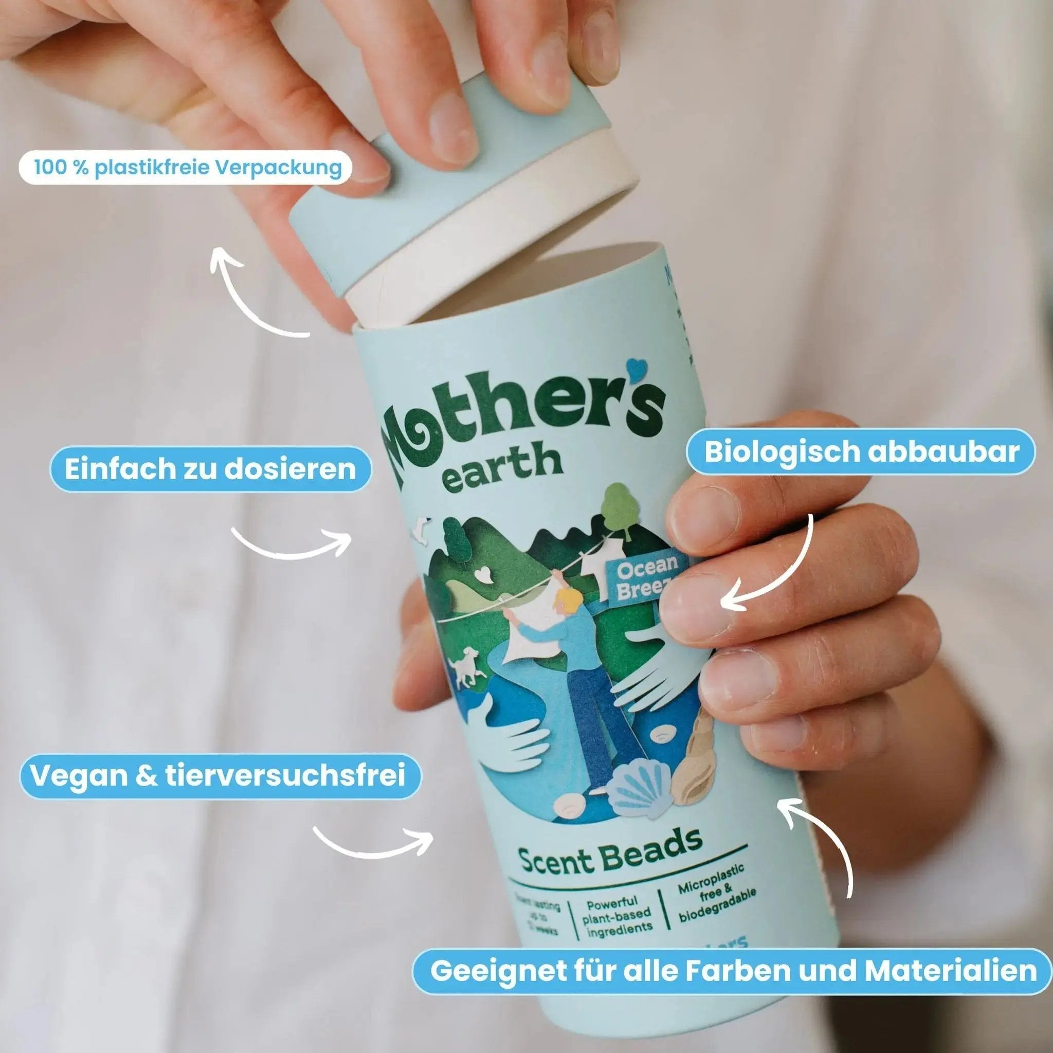 Umweltfreundliche Waschmittel-Blätter + Duftperlen Vorteilspaket