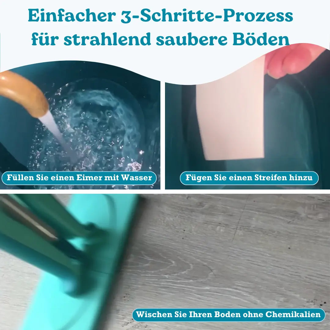 Umweltfreundliche Bodenreinigung-Blätter