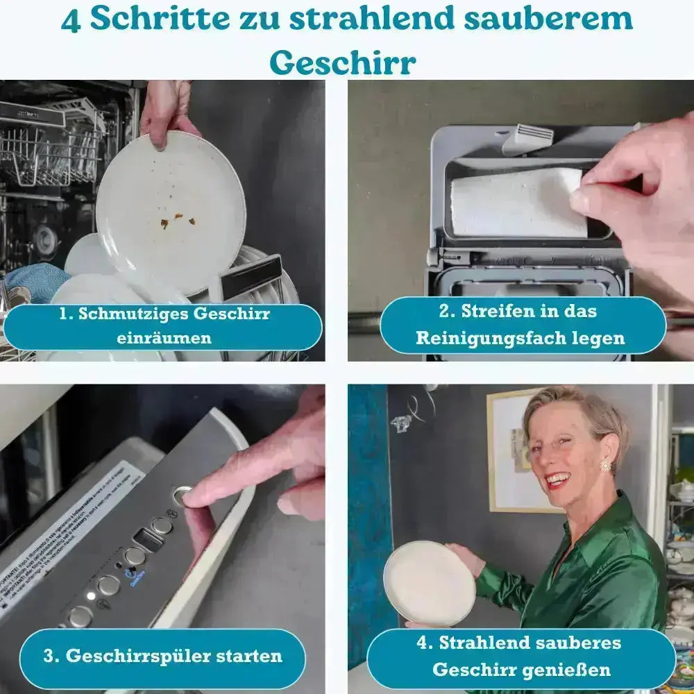 Umweltfreundliche Spülmaschinen-Blätter | 180 Spülgänge