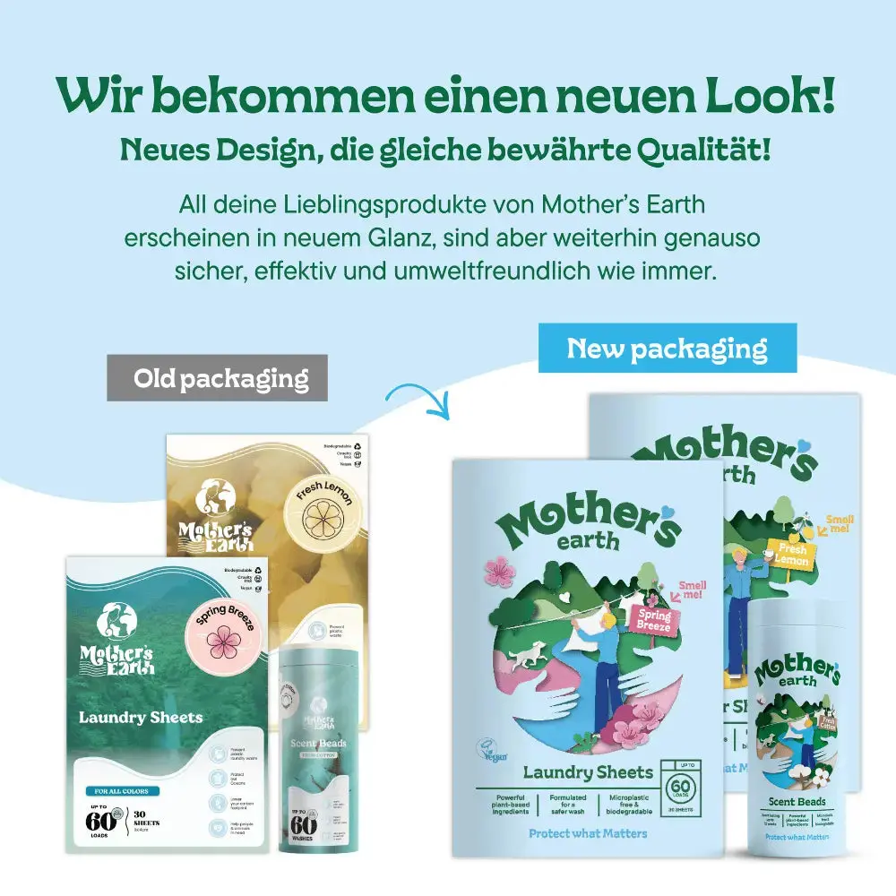 Umweltfreundliche Waschmittel-Blätter - für Seide & Wolle