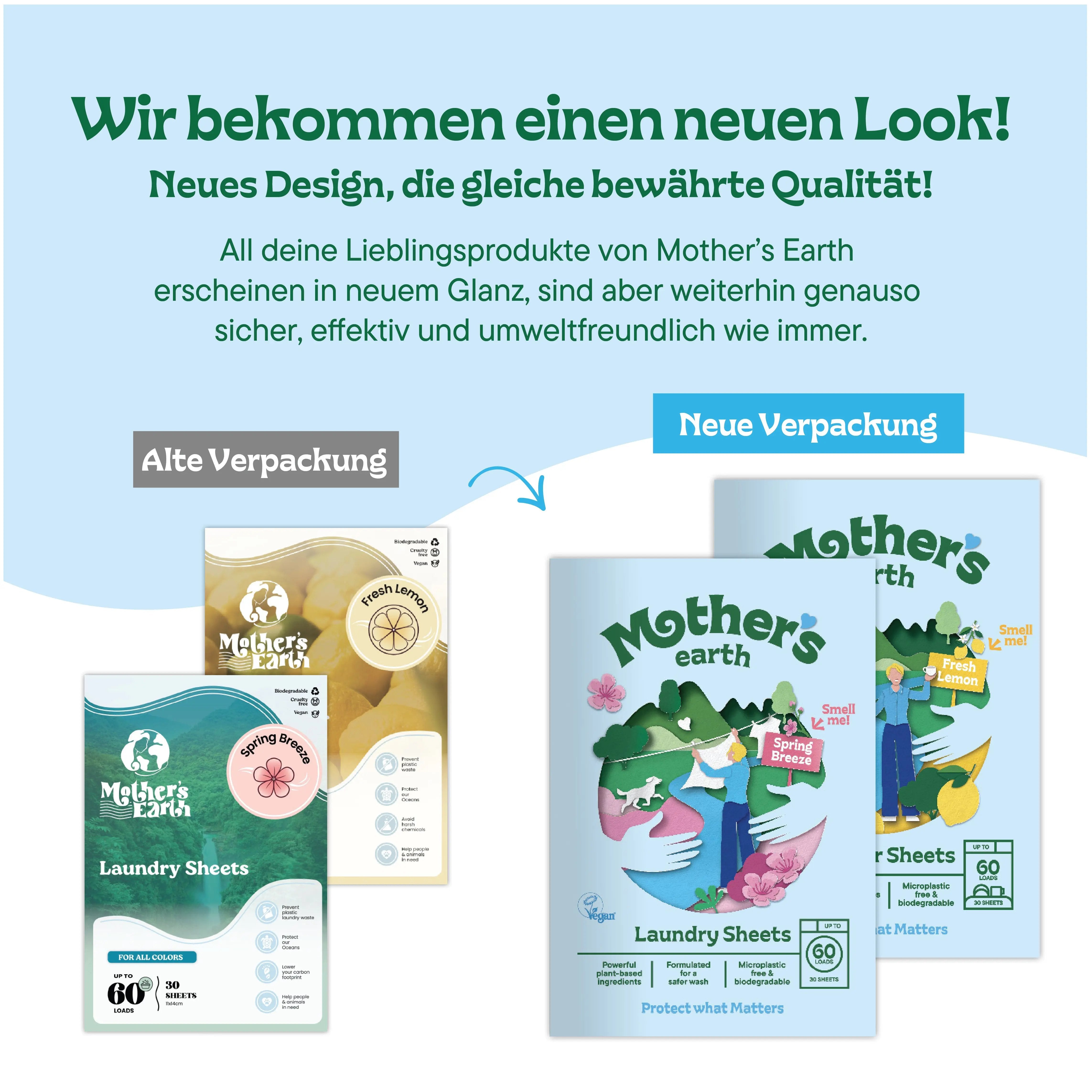 Umweltfreundliche Waschmittel-Blätter + Duftperlen Vorteilspaket